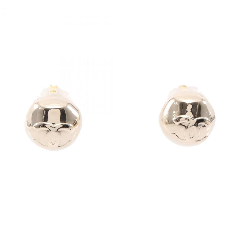 CHANEL Authentic Gold Logo Earrings